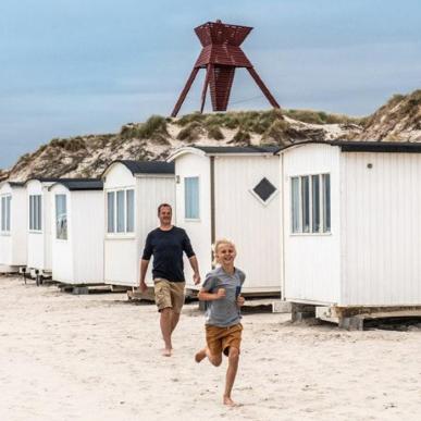 Blokhus, strand, strandhus, badehus, sømærke